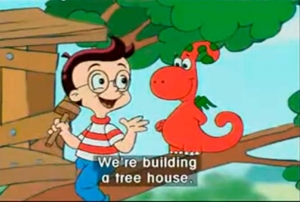 Gogo loves English. 24. We&rsquo;re building a tree house. / Мы строим домик на дереве.