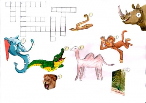 Проект учеников 4-х  и 5-х классов. Кроссворд "Animals"