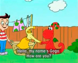 Gogo loves English. 28. Whose dress is it? / Чье это платье?